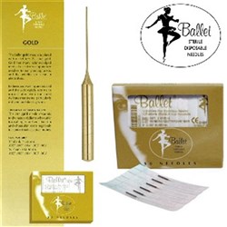 BALLET Needles - gold tipped f2g